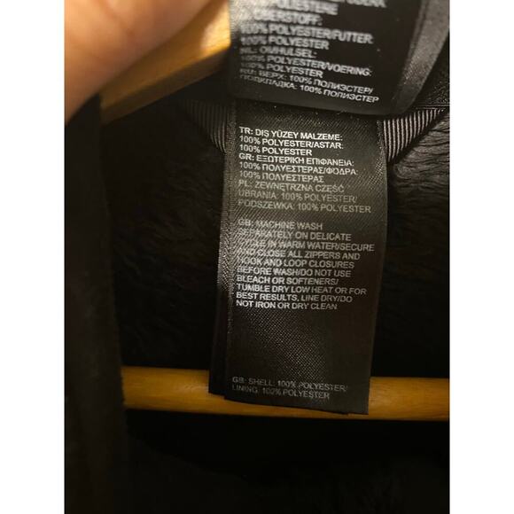 The North Face Women’s Black Osito Full Zip Fleece Jacket Coat Small Hiking - Picture 7 of 16